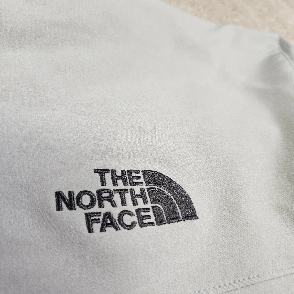 North Face Apex Pneumatic Jacket Men XXL Windwall Stretch Woven Softshell Gray